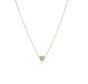 Gold simple style heart shape alloy wholesale pendant necklace