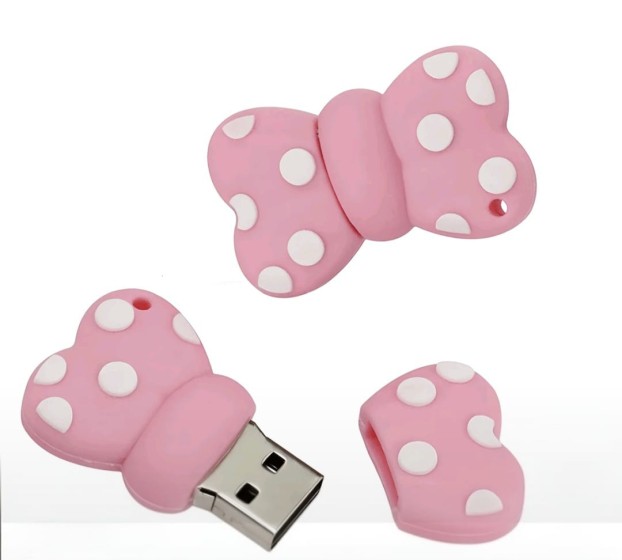 Cute pink 3d bow usb flash drive 32G