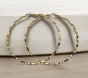 Gold earrings fashion circle