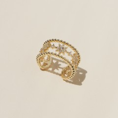 Hot selling fashion micro-inlaid zircon rings