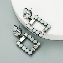 Fashion square acrylic geometric earrings