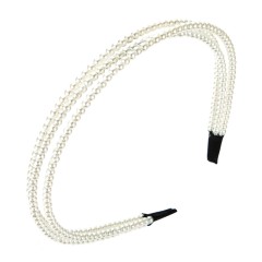 Jewelry pearl three-layer hair band
