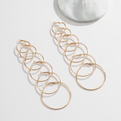 Circle earrings set