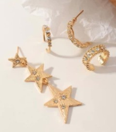 Urbanic star earrings set