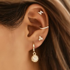 Fashion sun earrings set
