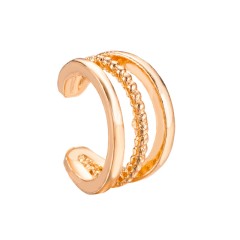 Gold copper ear cuff