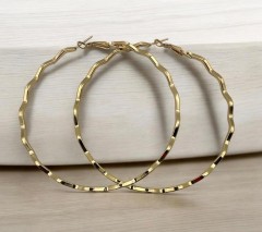 Gold earrings fashion circle