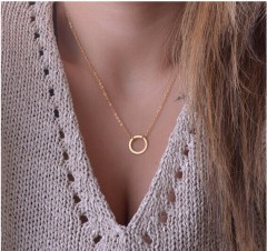 Simple circle golden chain