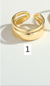 High quality open golden ring