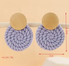 GeometricHandmade Alloy soft clay Drop Earrings