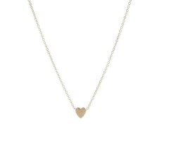 Gold simple style heart shape alloy wholesale pendant necklace