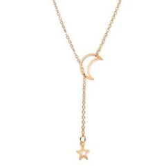 Retro geometric alloy plating women's necklace