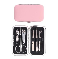 fashion geometric stainless steel nail scissors 1 set
