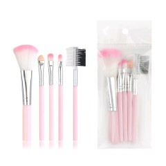 fashion artificial fiber plastic plastic handle makeup brushes 1 set