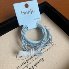 Lady Women's Bow Knot Cloth Hair Tie B