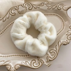 Fashion solid color cloth plush hair tie 1 piece W