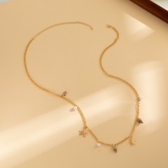 Cute Marine Style Sweet Starfish Conch Metal Waist Chain