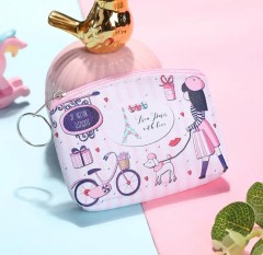 women's cartoon cute zipper kids wallet