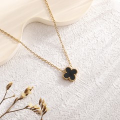 Titanium Steel Simple Style Plating Flower Jewelry Set B