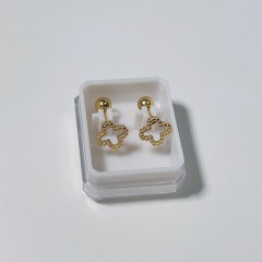 304 Stainless Steel Titanium Steel 18K Gold Plated Cartilage earrings