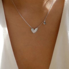 Vintage Style Simple Style Heart Shape Alloy cable chain Pendant Necklaces