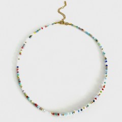 Bohemian Simple Style Chain Beaded Necklaces cute