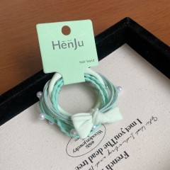 Lady Women's Bow Knot Cloth Hair Tie cute