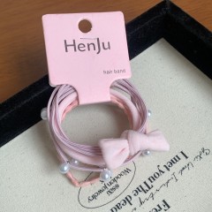 Lady Women's Bow Knot Cloth Hair Tie fashion