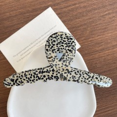 Retro Korean Style Women's Geometric Solid Color Leopard Print Hair Claw
