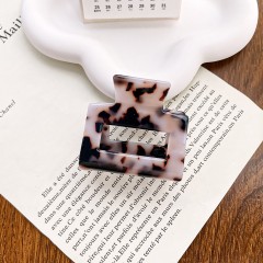 retro geometric cute hair clip
