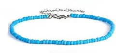 fashion circle glass beaded women choker 1 piece
