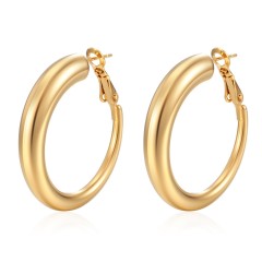 1 Pair Fashion Solid Color Plating Earrings