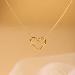 Jewelry Gold Plated Hollow Out Pendant Necklace