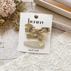 Cute Kids Bow Knot and heart Hair Clip set
