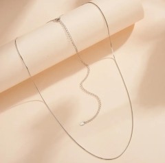 925 Sterling Silver 14K Gold Plated White Gold Silver color Plated Waist Chain
