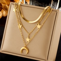 Vintage Style Titanium Stainless Steel Pendant Necklace