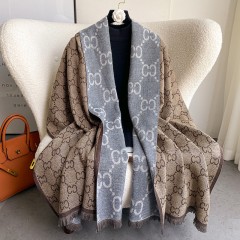 Women's Retro Sweet Letter Color Block Scarf