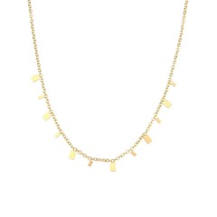 simple style geometric titanium steel plating necklace