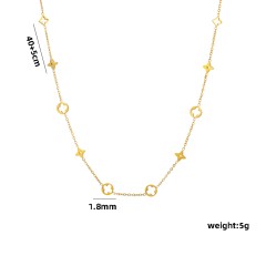 Japanese four-leaf clover necklace jewelry