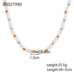 Simple Style Beaded Necklace