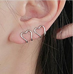 Retro Letter Coated Metal Earrings
