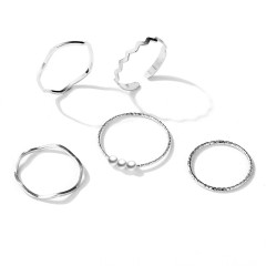 Retro Metal Coated Ring Sets