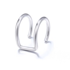 c-shaped alloy earbone clips