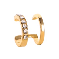 Retro Geo Coated MetalGems Earrings