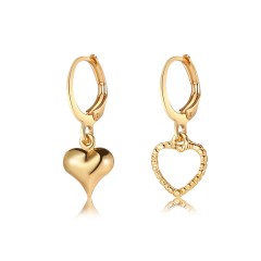 Golden heart earrings