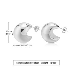 18K Gold Plated Stainless Steel Earrings Large