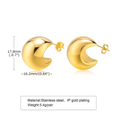 18K Gold Plated Stainless St Large