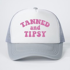 Letter Curved Eaves Baseball Cap Pink