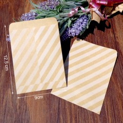 (20 bags ) Stripe polka dots paper greeting card buggy bag