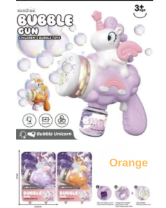 Bubble gun for kids orange color